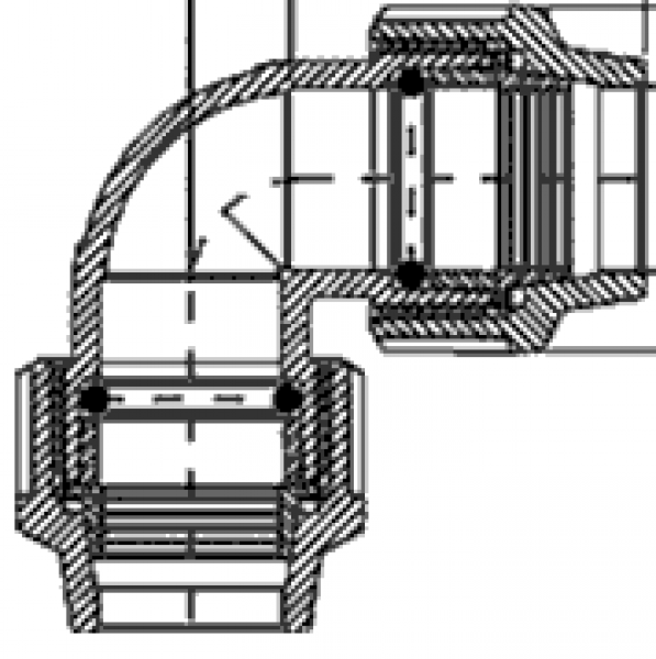 PP 63 x 63 Winkel 90°